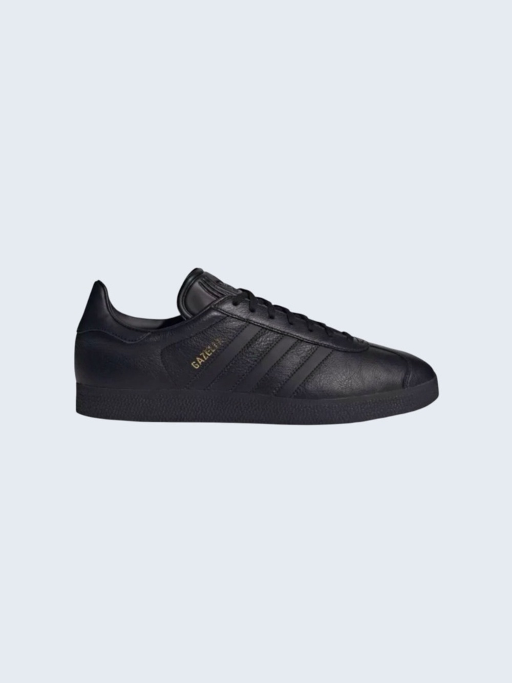 Adidas Men’s Gazelle Leather Sneakers Black/Gold Accent Size-10 NWT - Picture 4 of 11